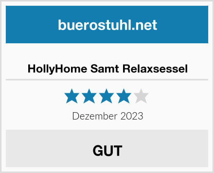  HollyHome Samt Relaxsessel Test