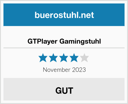  GTPlayer Gamingstuhl Test