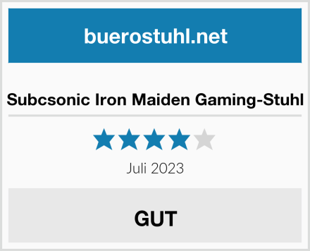  Subcsonic Iron Maiden Gaming-Stuhl Test